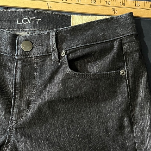 LOFT Dark Blue Modern Skinny Jeans sz 28 / 6 NWT - Picture 10 of 11